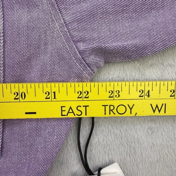 Honor The Gift‎ Jacket Women's Oversized Workman Cropped Purple Size XL NWT - Picture 8 of 12